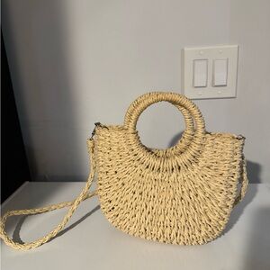 Chic Woven Straw Handbag